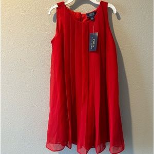 Ralph Lauren polo red dress in size 7 NWT